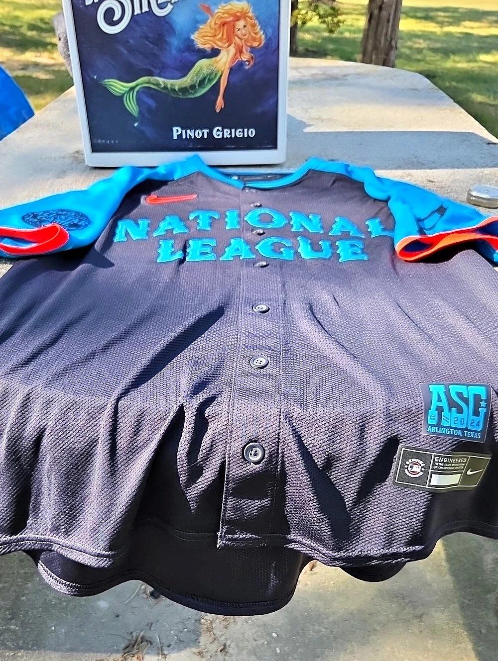 Nike 2024 MLB All-Star Game Paul Skenes 30 Jersey Blue & Black Large